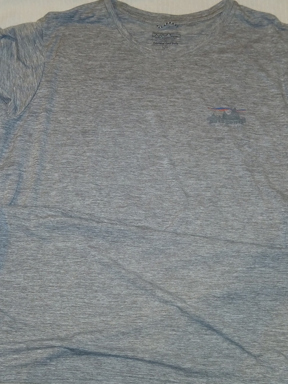Patagonia Men's Heather Light Gray Short-Sleeve Tee